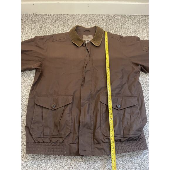 LL Bean British Millerain Waxed Cotton Bomber Style Jacket Men’s Size XLT - Picture 13 of 13